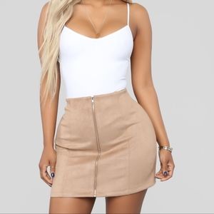 NWT Faux Suede Skirt